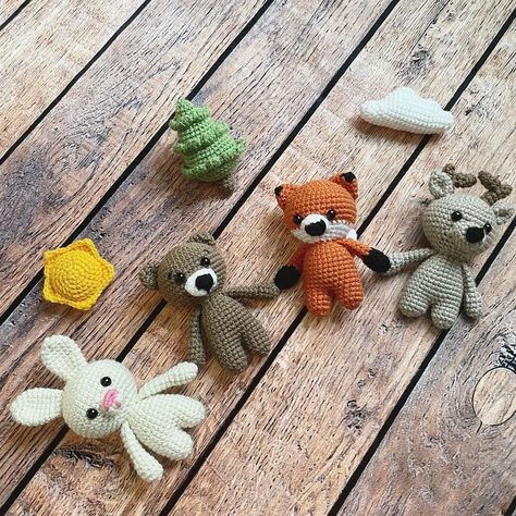 Natal, Amigurumi Patterns, Free Crochet Forest Animal Patterns, Amigurumi Forest Animals Free, Crochet Wildlife Animals, Woodland Crochet Animals Free Pattern, Crochet Woodland Mobile Free Pattern, Crochet Amigurumi Free Patterns Woodland Animals, Woodland Crochet Mobile