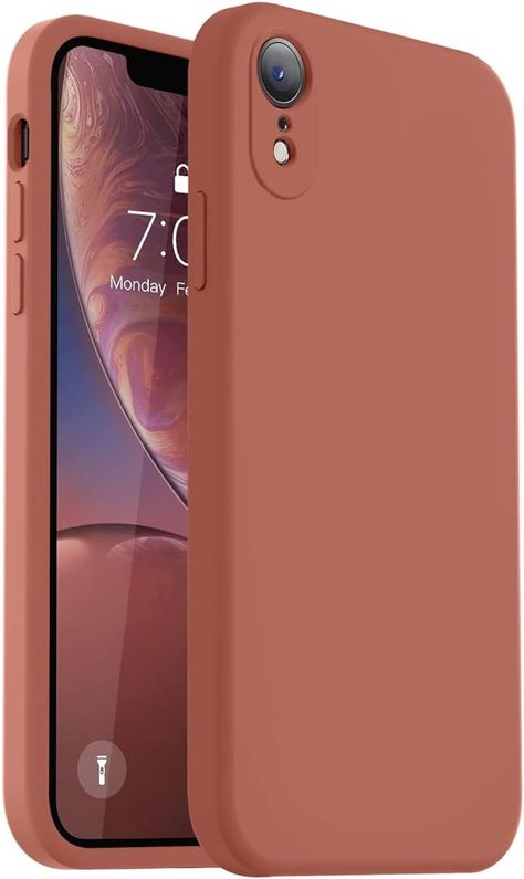 Amazon.com: Vooii Compatible with iPhone XR Case, Upgraded Liquid Silicone with [Square Edges] [Camera Protection] [Soft Anti-Scratch Microfiber Lining] Phone Case for iPhone 10 XR 6.1 inch - Caramel : Cell Phones & Accessories Iphone Xr Accessories, Iphone 10 Xr, Iphone Xr Case, Iphone 10, Xr Case, Iphone Phone, Phones Accessories, Iphone Phone Cases, Iphone Xr