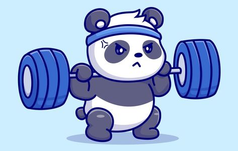 Bonito, Gym, Fitness Cartoon, Cartoon Vector, Cute Panda, How To Find, The Gym, Contact Us, Free Vector