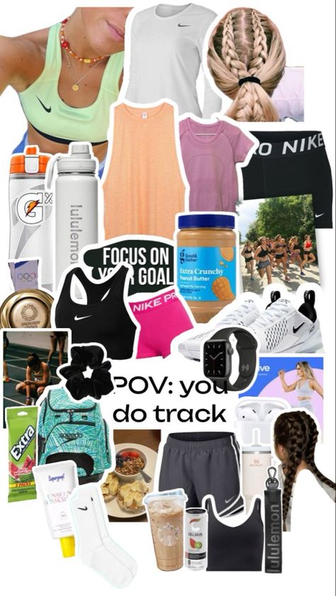 Track And Field Aesthetic Outfit, Track Body Goals, Xc Motivation, Track And Field Outfits, Track Snacks, Track Inspiration, Track Fits, Running Fits, Track Workout Training