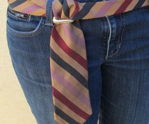 Turn a Men's Necktie into a Ladies Belt in minutes! Tela, Tie Outfit, Necktie Crafts, Tie Ideas, Old Ties, Diy Bangle Bracelets, Diy Belts, Leather Jewelry Diy, Tie Crafts