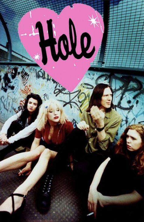 Hole Band Poster, Girly Cosmetics, Princesa Punk, Hole Band, Kathleen Hanna, Band Poster, Journal Vintage, Riot Grrrl, Bedroom Posters