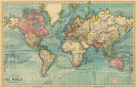 "7 Places I Want To Visit Someday" Vintage Map Of The World, World Map Wallpaper, Antique World Map, World Map Poster, Map Wallpaper, Map Of The World, Countries In The World, Vintage Poster Art, Vintage Maps