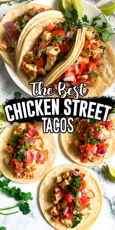 Grilled Chicken Street Tacos, Chicken Street Tacos, Healthy Taco Recipes, Salsa Guacamole, Chicken Grilled, Huevos Rancheros, Healthy Tacos, Street Tacos, Health Dinner