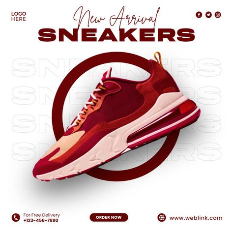 Creative Shoes Advertising Design, Shoes Flyer Design Ideas, Shoes Template Design, Shoes Creative Ads Design, Shoe Poster Ideas, Shoes Promotion Design, Shoes Post Instagram, Instagram Shoes Posts, Shoe Marketing Ideas