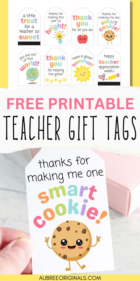 free printable teacher appreciation gift tags Teacher Appreciation Week Printable Tags Free, Free Printable Tags For Teacher Gifts, Small Teacher Appreciation Gifts Diy, Teacher Gift Printables Free, Quick Teacher Appreciation Gifts, Free Teacher Gift Tags Printable, Teacher Tags Free Printables, Teacher Gift Tags Printable Free, Teacher Diy Gifts