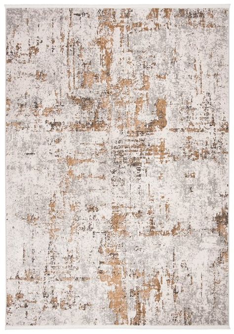 Rug SHV723G - Shivan Area Rugs by Safavieh Gold Rugs, Safavieh Rug, Walker Edison, Grey Roses, Grey Rug, Contemporary Bedroom Decor, Gold Rug, Wood Rattan, Jackson Pollock