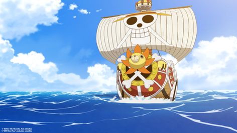 #Anime One Piece Thousand Sunny #1080P #wallpaper #hdwallpaper #desktop Thousand Sunny Wallpaper, Sunny Go, Thousand Sunny, Fruit Du Demon, One Piece Logo, One Piece Tattoos, One Piece Chapter, Watch One Piece, Go Wallpaper