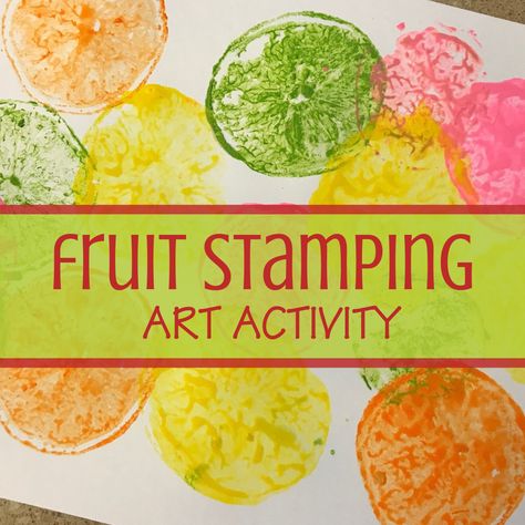 This is a fun and very simple art project for the kids. You can use any number of things as "stamps", I used a lemon and a lime that had seen better days. Fruit Stamping, Lime Art, Lemon Crafts, Art Project For Kids, Butterfly Room, Lemon Art, Sensory Art, Art Therapy Projects, Project For Kids