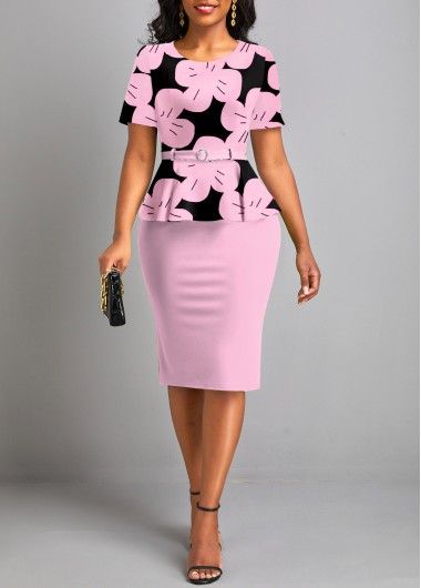 Ladies Dress Design Classy, Best Work Dresses, Peplum Designs, Latest Dress For Women, Stylish Work Attire, Afrikaanse Mode, Office Wear Women, Light Pink Dress, Work Dresses For Women