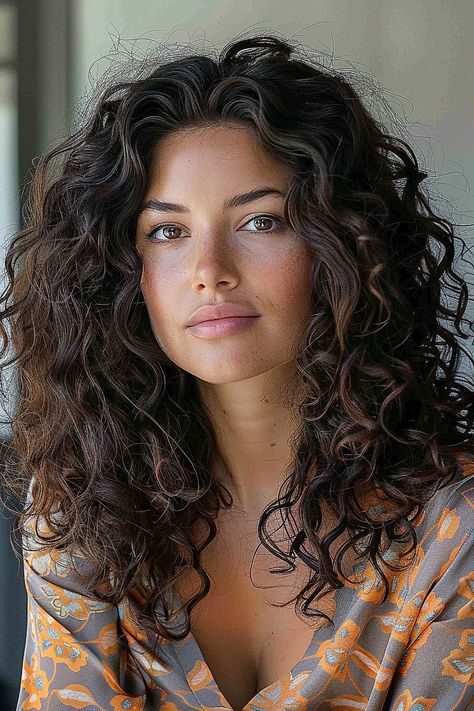 Visit for - Natural Curls Medium Length Hair, Hair Shoulder Length Styles, Medium Length Naturally Curly Hair, 2b Haircut Medium, Brunette Grey Blending, Medium Length Haircut For Wavy Hair, Medium Curly Haircuts With Layers, Curly Hair Cuts Medium Length, Curly Medium Hairstyles