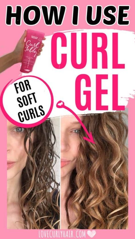 Curly Hair Gel, Styling Curly Hair, Gel Curly Hair, Cantu Hair Products, Wavy Hair Tips, Style Curly Hair, Scrunched Hair, The Curly Girl Method, Wavy Hair Care