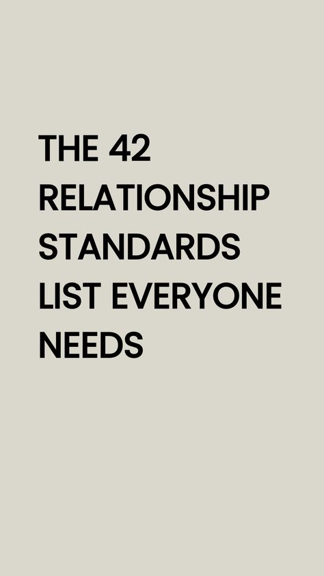 Establishing relationship standards is crucial for a strong and healthy partnership. It's about setting the bar high and not settling for less than you deserve. Don't let doubts cloud your judgment - prioritize what truly matters to you in a relationship. Your standards matter, so embrace them confidently to build a fulfilling connection based on mutual respect and understanding. You deserve nothing less than love that lifts you up and empowers you every day. Relationship Double Standards, Goals For A Relationship, Relationship Pros And Cons List, What Do You Look For In A Relationship, Relationship Must Haves, High Standards List Relationship, Relationship Non Negotiables List, Basic Relationship Needs, Bare Minimum Relationship List