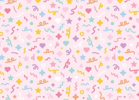 Vector Pattern Background, Pastel Pattern Design, Kidcore Pattern, Cute Birthday Backgrounds, Pink Confetti Background, Taylor Swift Aesthetic Background, Pastel Pattern Background, Pink Background Simple, Pattern Design Template