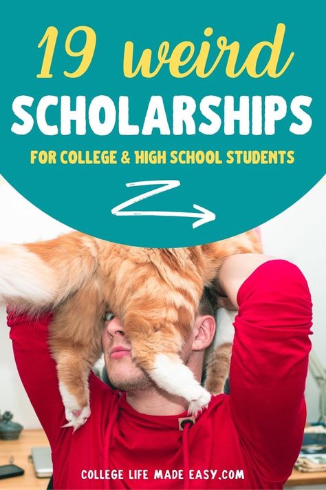 From a cat lover's scholarship to ones given out by the asparagus club, there really are some weird scholarships out there! Scholarships 2023-2024, June Scholarships 2024, College Scholarships 2024, Scholarships For College 2023-2024, Art Scholarships, Weird Scholarships, Education Hacks, Easy Scholarships, College Help