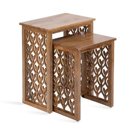 Nature, Wooden Nesting Tables, Nesting Accent Tables, Living Room Furniture Tables, Into The Wood, Nest Design, Modern End Tables, Sofa End Tables, Living Room End Tables