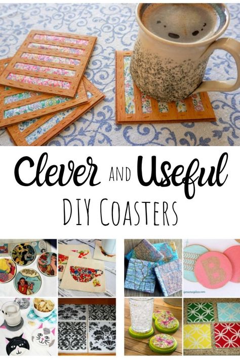 Diy Coasters Tile, Useful Diy, Coaster Crafts, Cool Coasters, Felt Coasters, How To Make Coasters, Tea Coaster, Diy Tile, Quick Diy