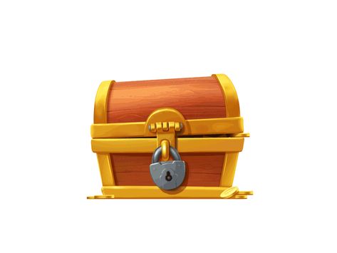 Treasure chest by Yanichkin Chest Game Art, Games Icon, Game Icon Design, Trendy Games, Chest Design, Game Effect, Chest Opening, Object Design, Casual Art