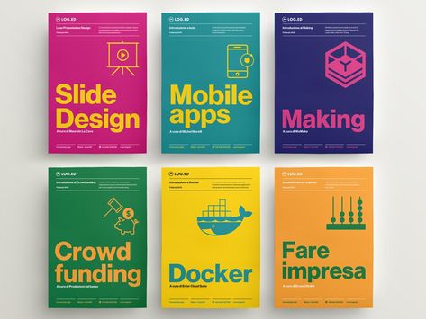 Log.Ed posters serie by Francesca Jochman on Dribbble Corporate Design, Corporate Graphic Design Social Media, Mises En Page Design Graphique, Desain Editorial, 카드 디자인, Social Media Design Inspiration, Publication Design, Book Layout, E Card