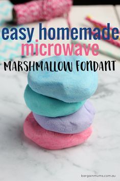 Microwave Marshmallow, Homemade Fondant, Homemade Marshmallow, How To Make Marshmallows, Fondant Recipe, Marshmallow Fondant, Creative Cake Decorating, Homemade Marshmallows, Gateaux Cake