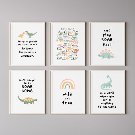 Dino Quote, Dinosaur Quotes, Dinosaur Alphabet, Dinosaur Illustration, Quirky Quotes, Quilt Labels, Dinosaur Theme, Gift For Boys, Dino Party