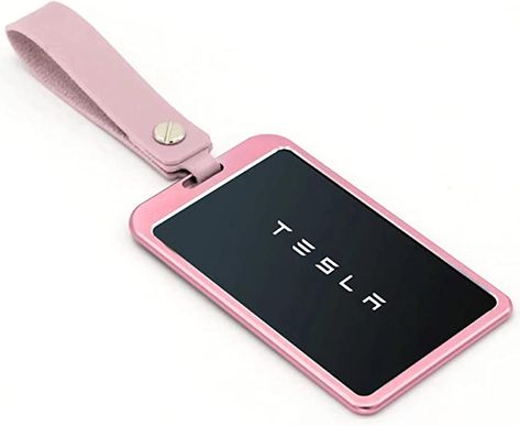 Tesla Car Key, Tesla Key Card Holder, Pink Tesla Accessories, Tesla Key Aesthetic, Tesla Model 3 Pink, Tesla Car Accessories, Tesla Key Card, Tesla Card, Pink Keys