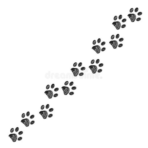 Doodle Black Paw Print. Trace With Dog, Cat Paw Prints Stock Vector - Illustration of print, icon: 156792090 Cat Paw Doodle, Cat Doodle Icon, Paw Print Doodle, Paw Doodle, Paw Print Drawing, Paw Sketch, Cat Paw Pattern, Visual Organization, Paw Illustration