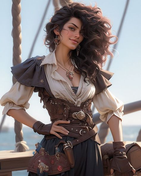 T (@mental.macrocosm) • Instagram photos and videos Spanish Pirate Woman, Pirate Lady Aesthetic, Female Pirate Captain Art, Jack Sparrow Female Costume, Pirate Captain Female, Lady Pirate Aesthetic, Black Pirate Woman, Pirate Cosplay Female, Pirate Queen Aesthetic