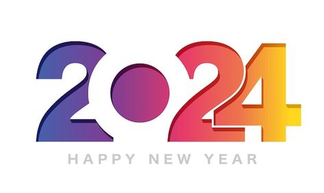 Logos, Happy New Year Logo, Happy New Year Illustration, 2024 Number, New Year Logo, 2024 Logo, Number Logo, Fb Status, Happy New Year Photo