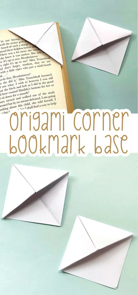 Corner Bookmark Origami, Scrapbook Bookmarks, Make Corner Bookmarks, Bookmarks Crochet, Origami Bookmark Corner, Bookmark Crochet Tutorial, Bookmark Easy, Rosh Chodesh, Homemade Bookmarks