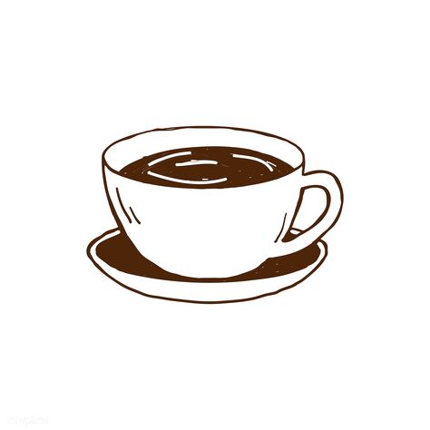 Cup Of Coffee Illustration, Drawing Of House, Cafe Icon, Cup Cup, Coffee Drawing, About Coffee, Cup Coffee, Coffee Cafe, Cup Of Coffee