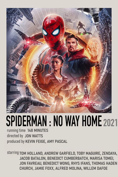 Avengers Movie Posters, Spiderman Poster, Spiderman No Way Home, Marvel Movie Posters, Avengers Poster, Marvel Cards, Movie Card, Iconic Movie Posters, Spider Man No Way Home