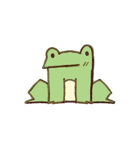 A frog sticker for frog lovers! Redbubble artist @nakcircle7 #frog Frog Funny Drawing, Kawaii, Tela, Easy Cute Frog Drawings, Cartoon Frog Drawing Sketch, Frogs Drawing Aesthetic, Cute Stickers Frog, Goofy Frog Drawing, Cartoon Frog Cute