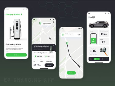 ev charging app design Ev Charging App, Ev Charging Station Design, Energy App, Plant App, Ui Design Principles, Mobile Website Design, Car App, Electric Charging Stations, Ux App Design