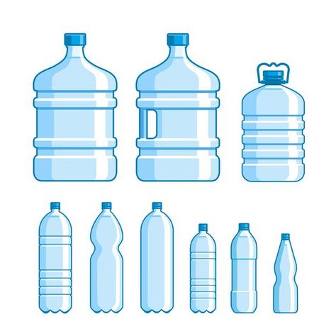 Plastic Bottle Drawing, Water Bottle Doodle, Plastic Bottle Illustration, Water Bottle Sketch, Water Bottle Illustration, Plastic Illustration, Water Bottle Logos, Water Bottle Drawing, Cartoon Water Bottle