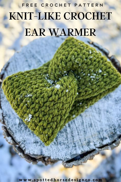 Chunky crochet ear warmer Wide Ear Warmer Crochet Pattern, Granny Square Ear Warmer Free Pattern, Crochet Chunky Yarn Ear Warmer, Chunky Yarn Crochet Ear Warmer, Crochet Headband Super Bulky Yarn, Easy Crochet Headband Pattern Free Ear Warmers, Super Bulky Ear Warmer Crochet, Crochet Headband Chunky Yarn, One Hour Crochet Patterns Free