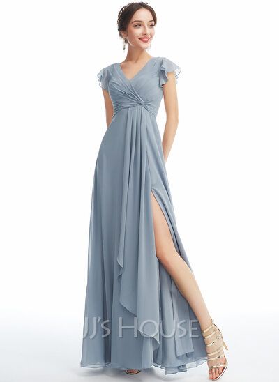 Dusty Blue Casual Dress, Butterfly Sleeve Bridesmaid Dress, Jjshouse Bridesmaid Dresses, Dusty Blue Dress Casual, Dusty Blue Bridesmaid Dresses With Sleeves, Blue Bridesmaid Dresses Sleeves, Modest Dusty Blue Bridesmaid Dresses, Dusty Blue Bridesmaid Dresses Short, Suits For Women Professional