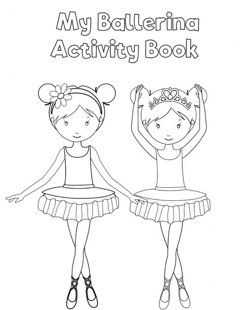 Free Printable Preschool Ballerina Workbook | Slap Dash Mom Free Ballet Printables, Ballerina Crafts Preschool, Ballet Coloring Pages Free Printable, Dance Coloring Pages Free Printable, Ballet Printables, Dance Printables, Ballet Coloring Pages, Ballerina Coloring, Ballerina Printable