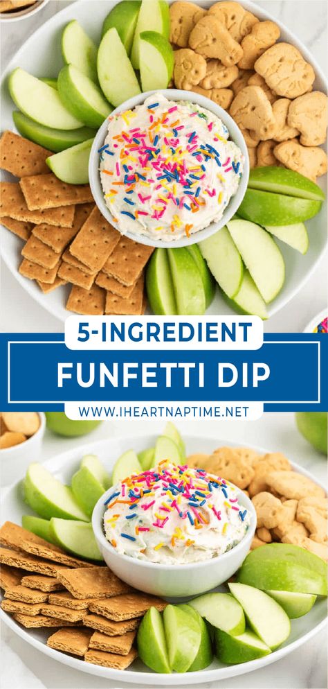 Essen, Finger Foods For Outside Party, Best Summer Snacks For Kids, Snacks For Get Togethers, Easy Party Snack Ideas, Appetizer For Kids Party, Funfetti Dip With Cream Cheese, Kid Friendly Dips Appetizers, Toddler Appetizers