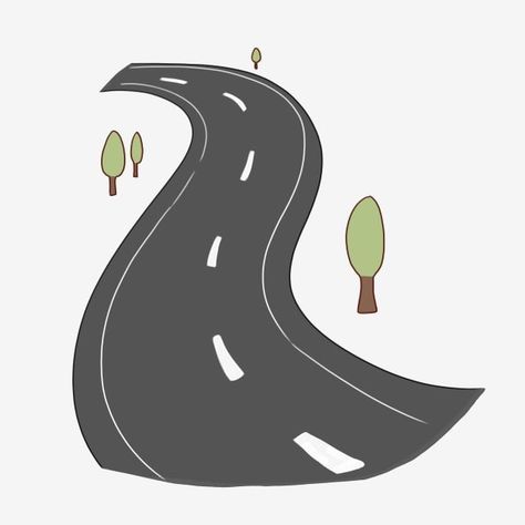 How To Draw A Road, Road Drawing Simple, Road Cartoon, Drawing Road, Road Clipart, Cartoon Road, Road Png, Air Png, Road Icon