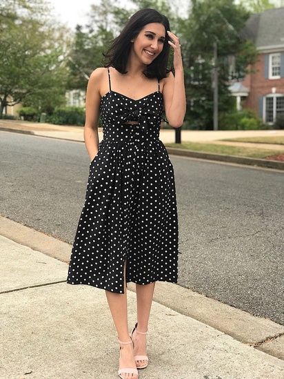 Rockabilly Fashion, Black Polka Dot Dress Outfit, Polka Dot Dress Outfit, Queen Outfit, Black Polka Dot Dress, Dreamy Dress, Hijabi Fashion, Pinterest Fashion, One Piece Dress