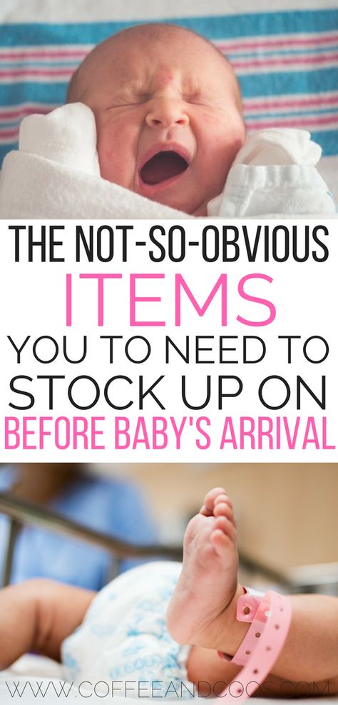 Essential items you need to stock up on before baby's arrival. Here is a list of the no-so-obvious items you need to have on hand when you come home from the hospital. Avoid leaving the house with a new baby and stock up ahead of time! Newborn | Must Have Items | Preparing for Baby | Pregnancy | Home from the Hospital Baby Prep, Preparing For Baby, Baby Sleep Problems, Before Baby, Baby Arrival, Baby Must Haves, Baby Supplies, After Baby, Pregnant Mom