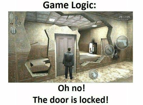 Gamer Jokes, Logic Memes, Gta Funny, Video Game Facts, Enjoy Video, Video Game Logic, Funny Gaming Memes, Crazy Jokes, Make Your Day Better