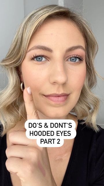 Couture, Eye Crease Makeup Hooded Eyelids, Makeup Tricks For Hooded Eyes, Eyeshadow With No Eyeliner, How To Do Eye Shadow On Hooded Eyes, Open Eye Makeup Tutorial, Closed Eyelids Makeup, Eye Makeup For Daytime, Make Up To Open Your Eyes