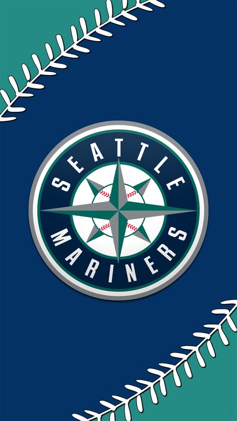 Mariners Wallpaper, Baseball Wallpapers, Major League Baseball Logo, Tampa Bay Lightning Logo, Seattle Mariners Logo, Golden State Warriors Wallpaper, Monochrome Nails, Seattle Mariners Baseball, Sports Wallpaper