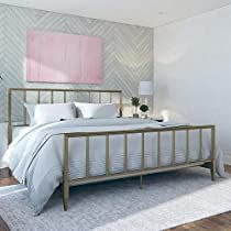Check this deal out on Amazon Brass Metal Bed, Gold Bed Frame, Gold Headboard, Bed Gold, Brass Bed Frame, Best Platform Beds, Gold Bed, Bed King, Brass Bed
