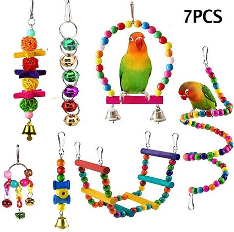 Conure Toys, Homemade Bird Toys, Diy Parrot Toys, Diy Bird Cage, Cockatiel Toys, Parakeet Toys, Diy Bird Toys, Pet Bird Cage, Bird Cage Accessories