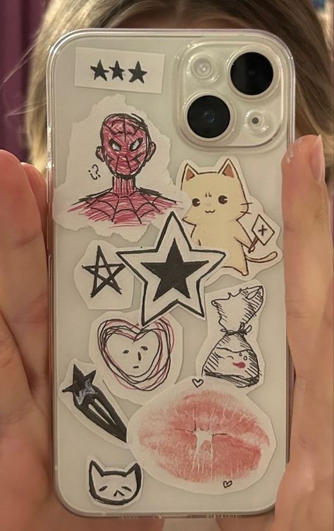 Clear Phone Case Design, Diy Phone Case Design, Kartu Valentine, Collage Phone Case, Tapeta Galaxie, Diy Iphone Case, Iphone Case Stickers, Transparent Phone Case, Pretty Phone Cases