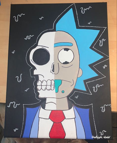 Al paintings listed for sale online on artpal Pickle Rick Painting Canvas, Canvas Painting Ideas Rick And Morty, Anime Canvas Art Paint Easy, Rick And Morty Painting Easy, Rick And Morty Canvas Painting, Cartoon Paintings Easy Canvas, Cartoon Art Painting Easy, Rick And Morty Painting Canvas, Cool Cartoon Paintings Easy