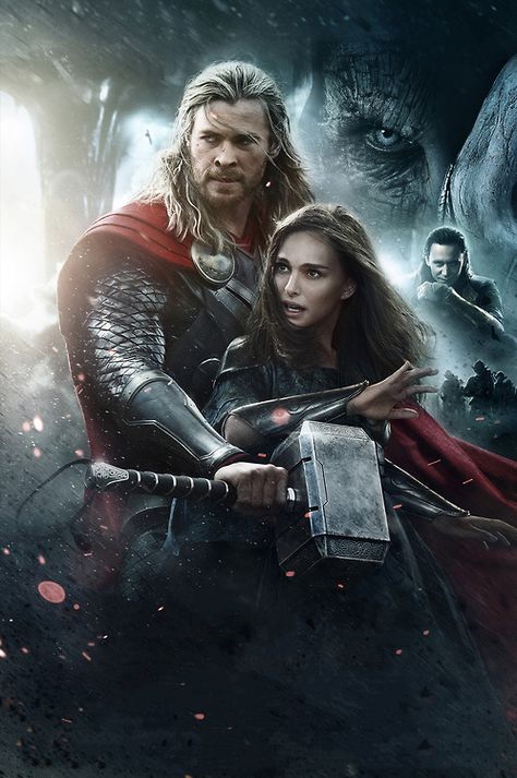 Thor and Jane. I ship these two like it's my job. Thor Body, Thor Posters, Dark Kingdom, Thor Wallpaper, Thor Art, Thor The Dark World, Thor 2, Joker Heath, New Thor